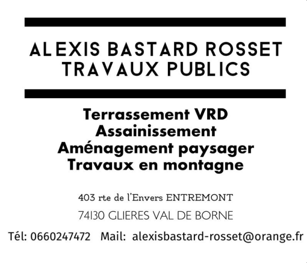 Travaux publics à Glières-Val-de-Borne